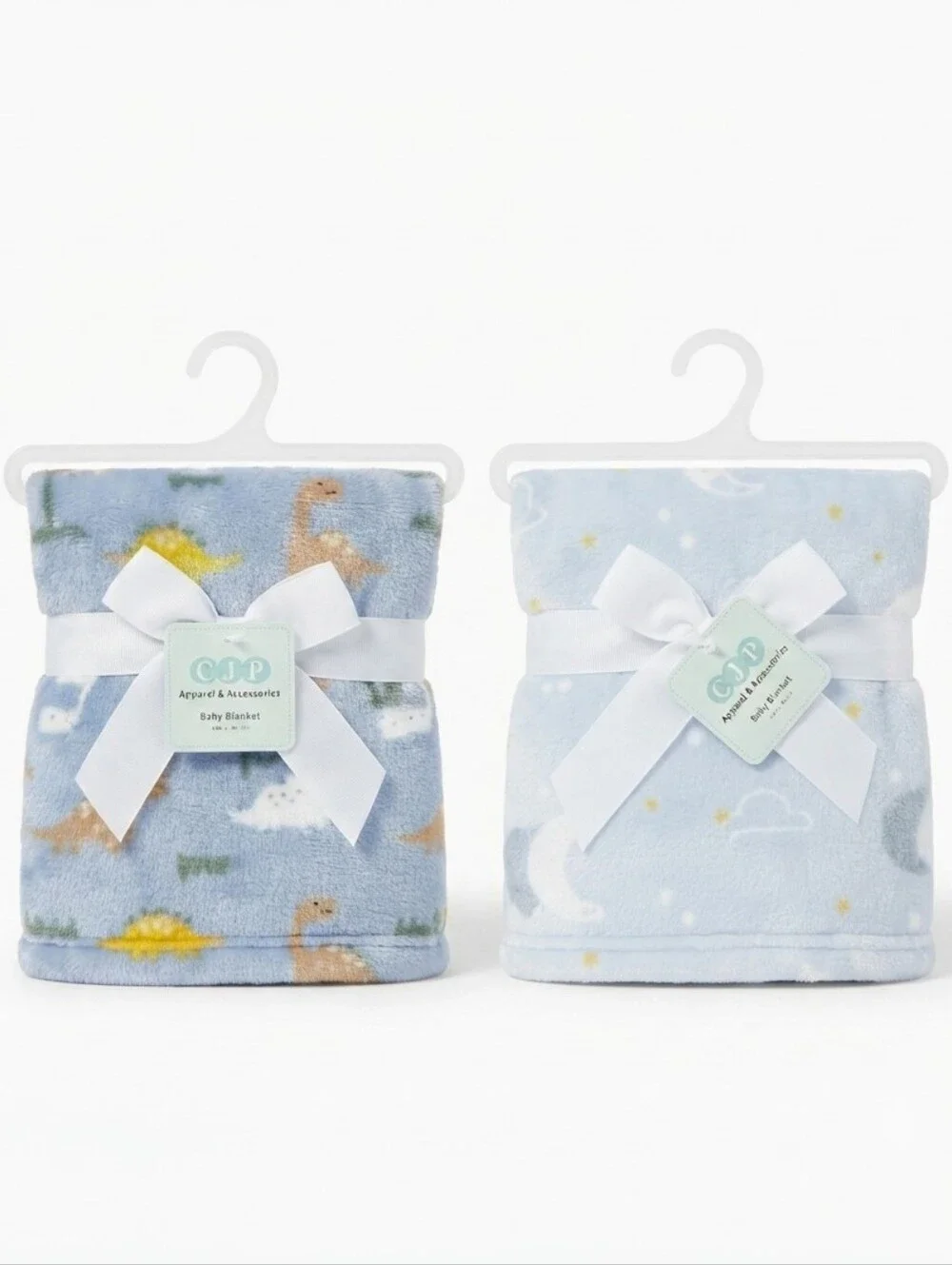NWT CJP Baby Boy Blankets Set of 2